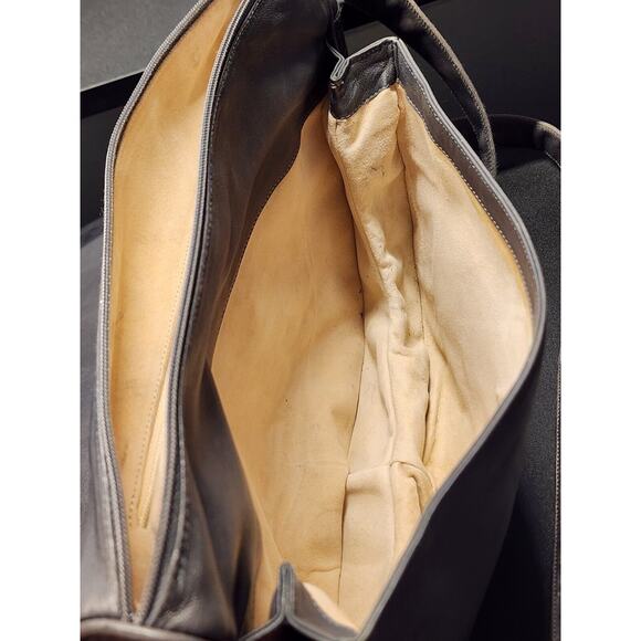 VTG 1980s Maud Frizon Gray Stamped Leather Crossbody Bag Made in Italy Grey RARE - Picture 11 of 13